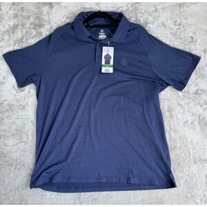 Hurley Men's Performance Stretch Moisture Wicking Shirt, Blue, Size XL